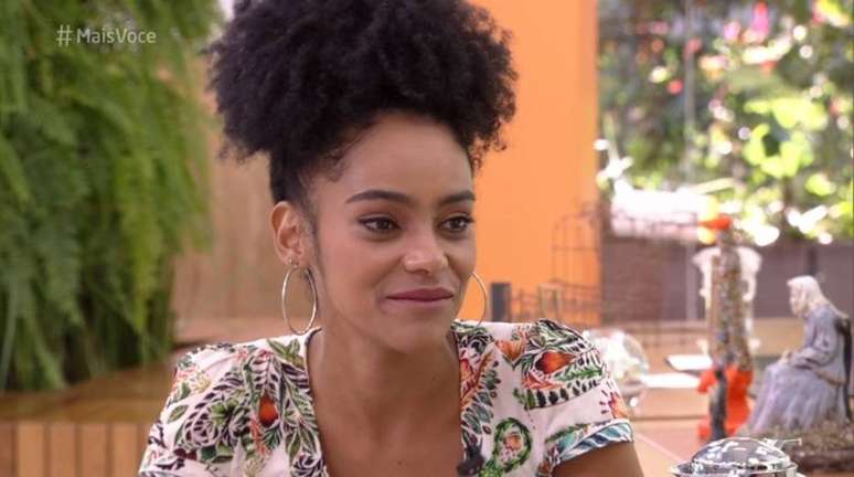 Gabriela, eliminada do 'BBB 19', no 'Mais Você'.