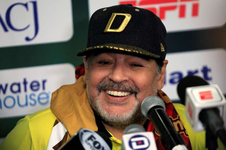 Técnico do Dorados, Diego Maradona
24/11/2018
REUTERS/Jose Luis Gonzalez
