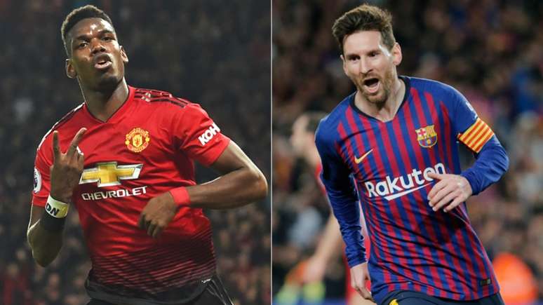 Pogba e Messi são os principais atletas de cada equipe (AFP)