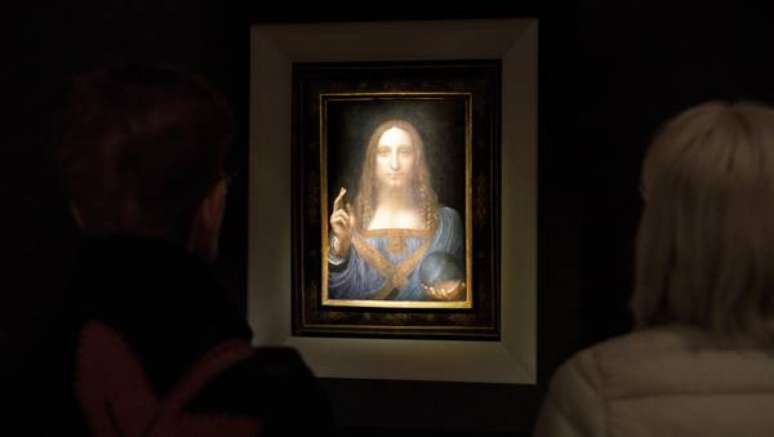 Quadro "Salvator Mundi" foi leiloado por mais de US$ 450 milhões