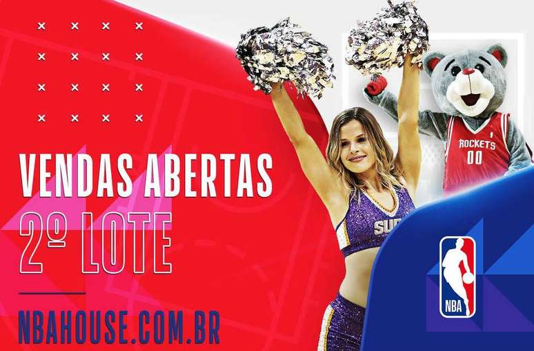 Nova carga de ingressos foi liberada nesta quarta-feira para o NBA House 2019, a partir de 30 de maio.