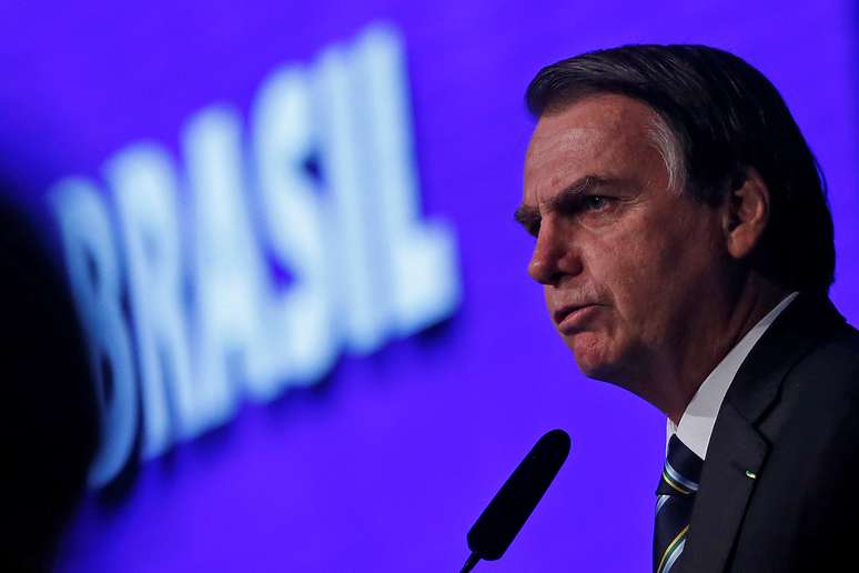 Presidente Jair Bolsonaro durante evento em Brasília
09/04/2019
REUTERS/Adriano Machado