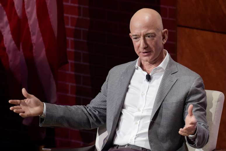 Presidente-executivo da Amazon.com, Jeff Bezos
20/04/2018
REUTERS/Rex Curry