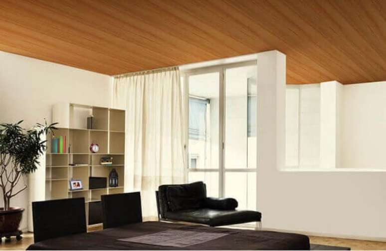 4- O forro PVC madeira proporciona uma sensação de aconchego ao ambiente. Fonte: Ecoplax