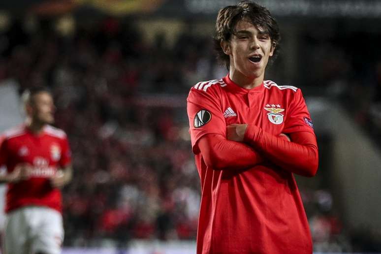 João Félix comandou a vitória do Benfica na Liga Europa (Foto: CARLOS COSTA / AFP)