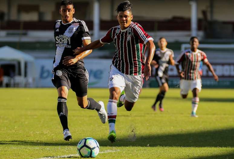 Evanílson marcou os dois gols do Fluminense na vitória contra o Nova Iguaçu pela Taça Guanabara Sub-20 FOTO LUCAS MERÇON / FLUMINENSE F.C.