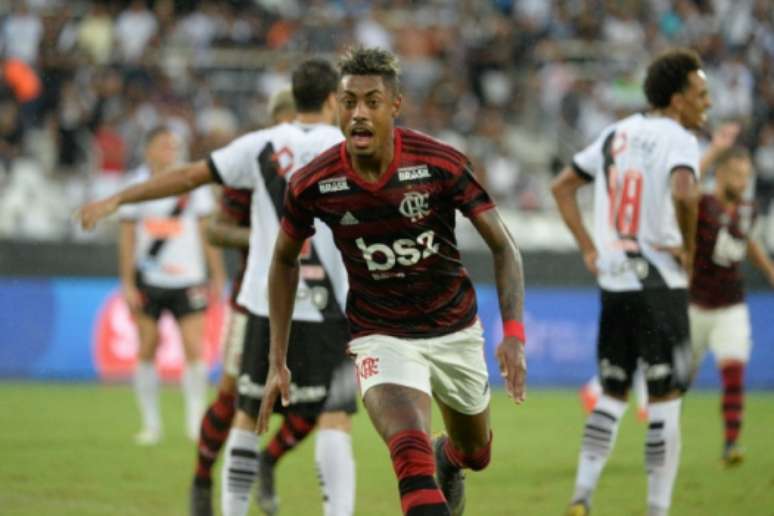 Bruno Henrique comemora contra o Vasco em mais uma tarde artilheira em 2019 (Foto: Alexandre Vidal/Flamengo)