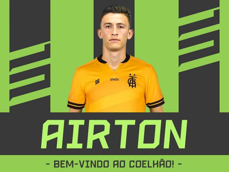 Airton vem reforçar a meta americana, que tem apenas Fernando Leal como arqueiro mais experiente no time- Divulgação/América-MG