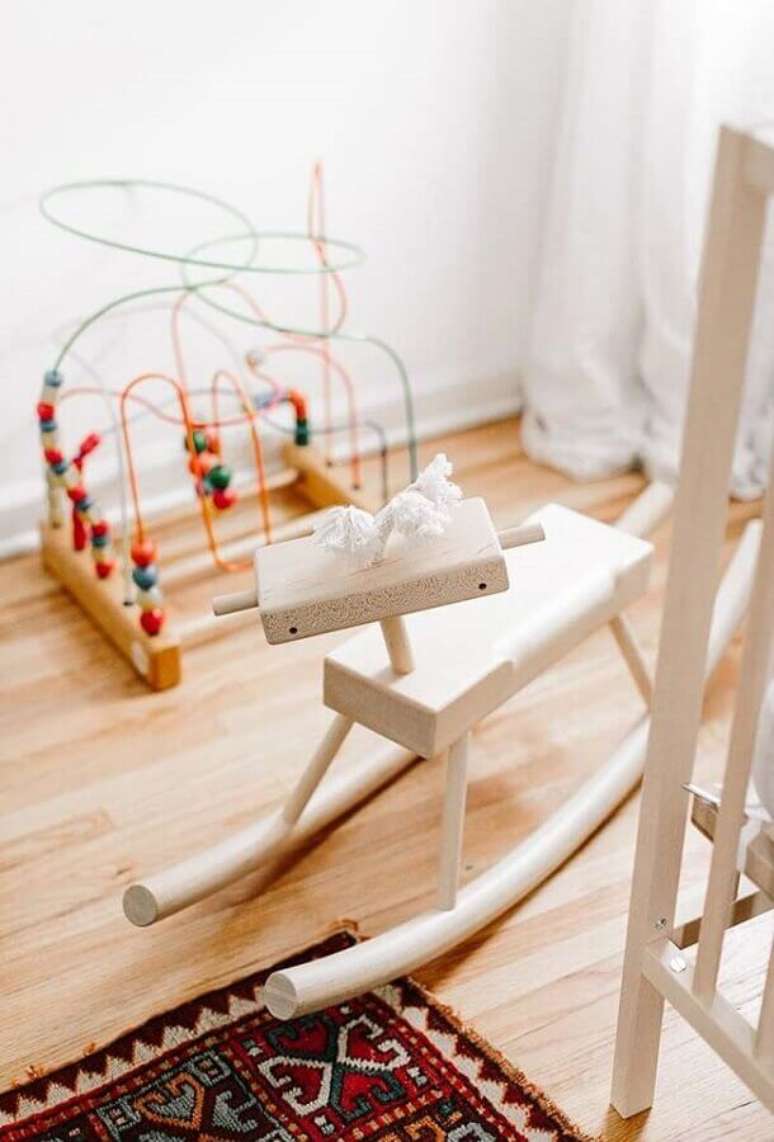 14. A cadeira de balanço infantil é uma grande diversão para todas as crianças – Foto: Zozu