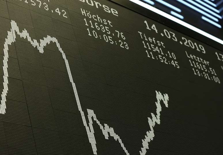 Painel na Bolsa de Valores de Frankfurt, Alemanha
14/03/2019
REUTERS/Ralph Orlowski