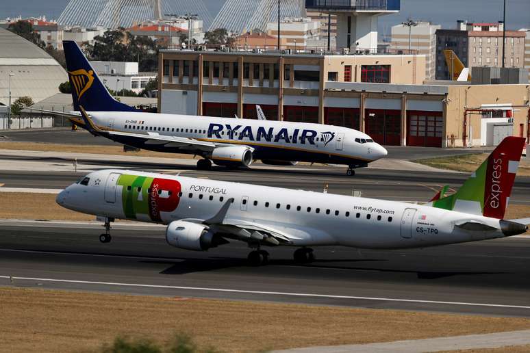 Avi&otilde;es no aeroporto de Lisboa
27/08/2018 REUTERS/Rafael Marchante 