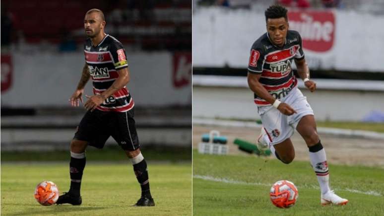 Allan Dias e Elias esperam bom resultado do Santa Cruz no Maracanã nesta quarta (Foto: Montagem/Divulgação)