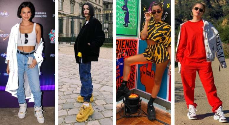 Ugly sneaker conquista famosas (Fotos: AgNews - Instagram/Reprodução)