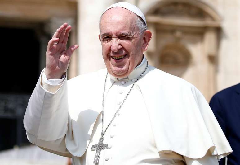 Papa Francisco durante audiência geral na Praça de São Pedro, no Vaticano
17/04/2019
REUTERS/Yara Nardi