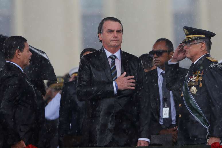 Presidente Jair Bolsonaro participa de cerimônia em homenagem ao Dia do Exército 
17/04/2019
REUTERS/Adriano Machado