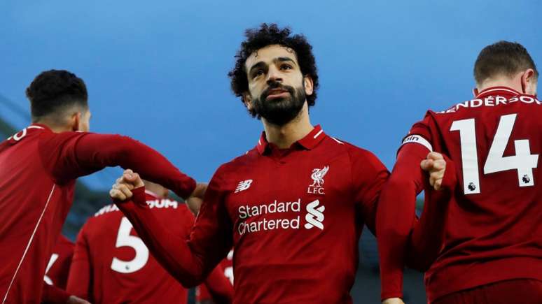 Salah é um dos grandes símbolos atuais do Liverpool e vive grande fase (Foto: Reprodução/Premier League)