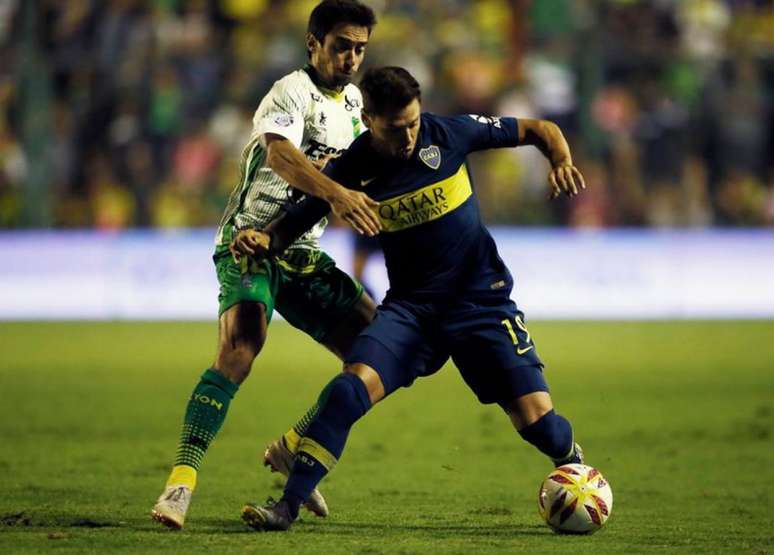 O atacantek revelado no Vélez, chegou ao Boca em 2018 e relatos da imprensa local dizem que o Galo prepara uma proposta pelo atleta- Divulgação/Boca Juniors
