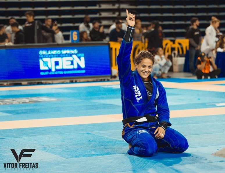 Nathiely de Jesus vem cada vez mais em alta nas últimas competições de Jiu-Jitsu (Foto: Vitor Freitas)