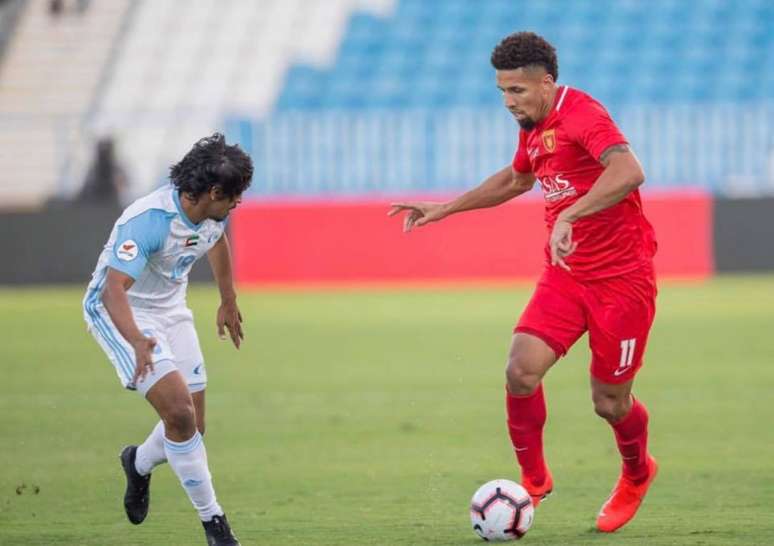 Brasileiro em campo pelo Fujairah (Foto: Divulgação)