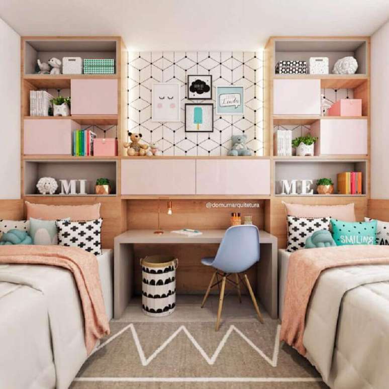 29. Lembre-se de colocar um toque da personalidade de cada um no quarto de g&ecirc;meos &ndash; Foto: Domum Arquitetura