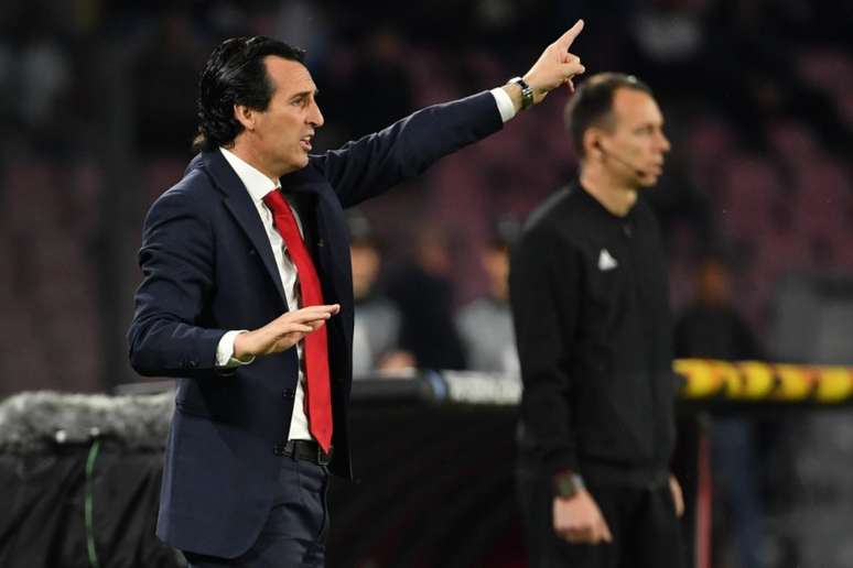 Unai Emery nesta quinta-feira (Foto: AFP)