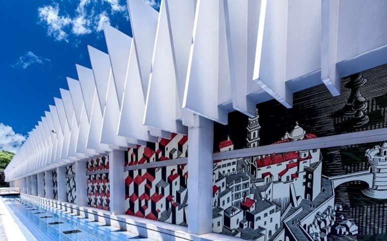 3- Palácio das Artes de Belo Horizonte, obra de Oscar Niemeyer. Fonte: Lugaresparasair.com