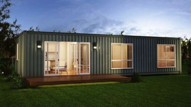 2. Modelo de casa container simples. Fonte: Pinterest