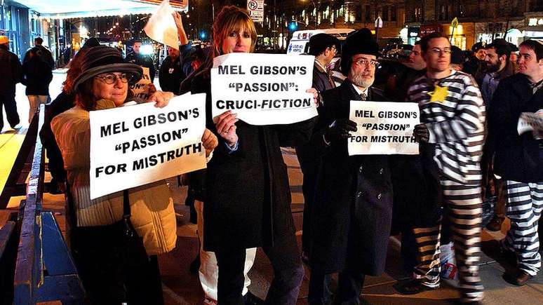Em 2004 houve protesto contra o filme 'A Paixão de Cristo', de Mel Gibson