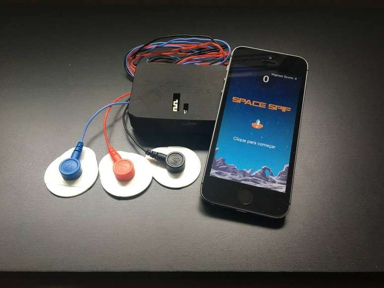 Por meio de sensores, o Mobile Biofeedback capta os movimentos dos músculos e fazem o jogo funcionar.