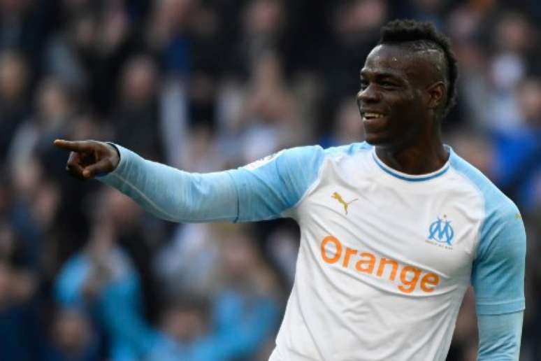 Melhor jogador do OM em 2019, o atacante Mario Balotelli é desfalque contra o Guingamp (Foto: Christophe Simon / AFP)