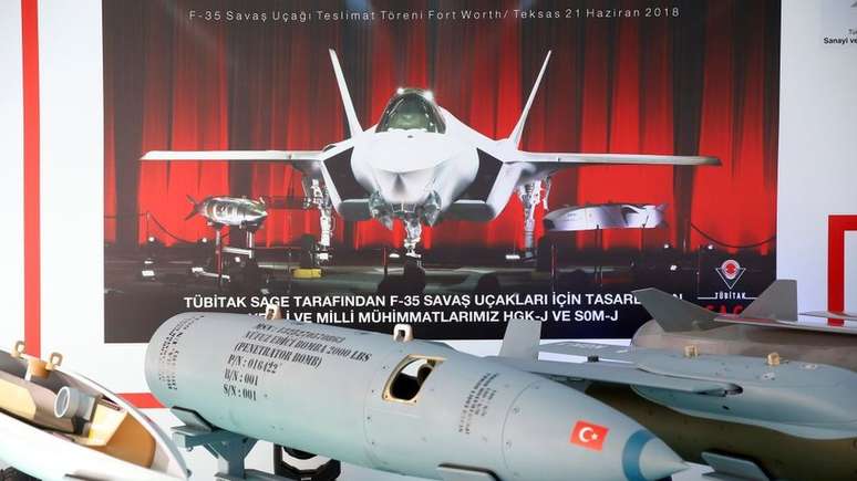 Os EUA suspenderam a entrega dos ca&ccedil;as F-35 negociados com a Turquia