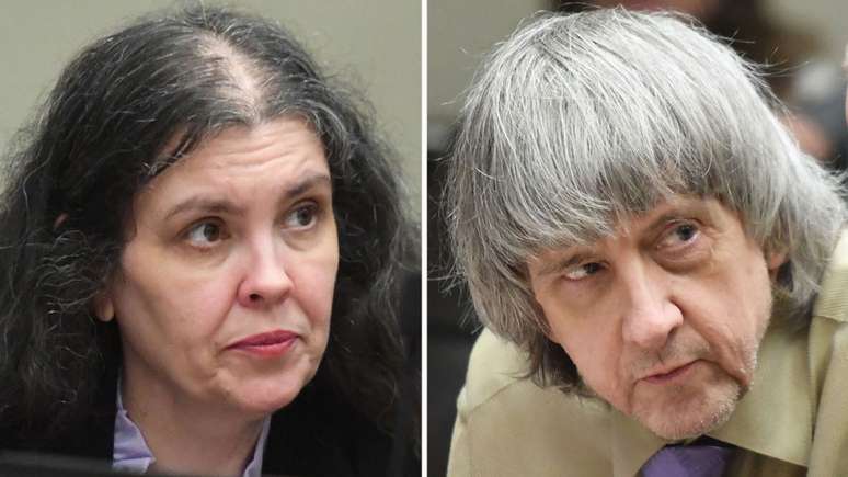 David e Louise Turpin foram condenados à prisão perpétua, mas poderão pleitear liberdade condicional depois de cumprir 25 anos de pena