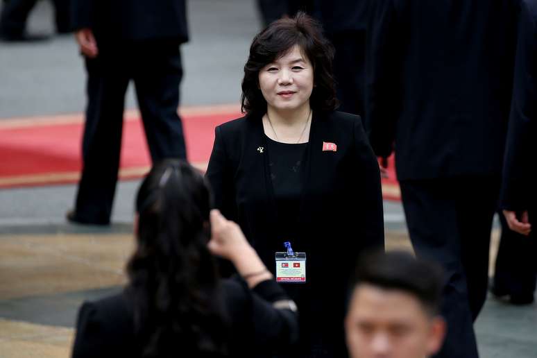 Vice-chanceler norte-coreana, Choe Son Hui. 1/3/2019. Luong Thai Linh/Pool via REUTERS