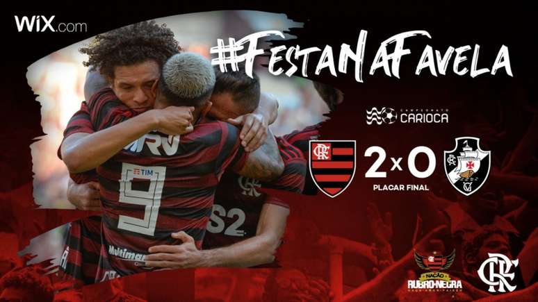 Flamengo venceu o Vasco neste domingo e faturou o Carioca 2019 (Foto: Reprodução / Twitter Flamengo)