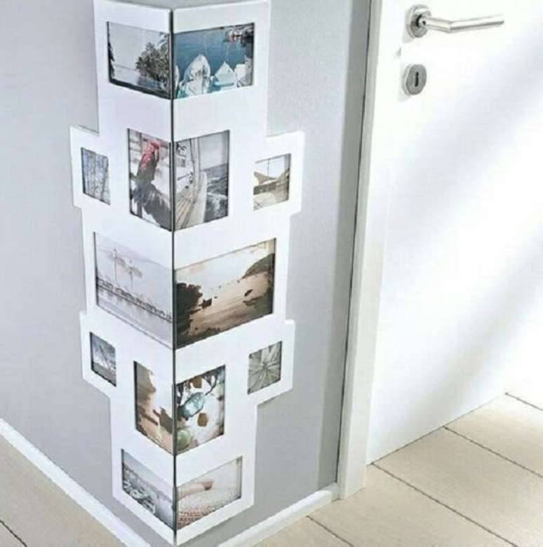 7 – Insira quadro de fotos em cantos perdidos na casa. Fonte: Pinterest