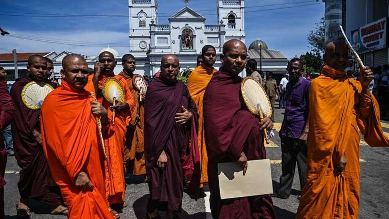 A maioria da população do Sri Lanka é budista