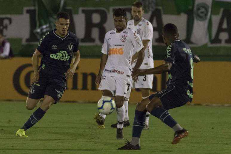 No duelo de ida, Chapecoense venceu o Corinthians por 1 a 0 (Foto: Daniel Augusto Jr/Ag. Corinthians)