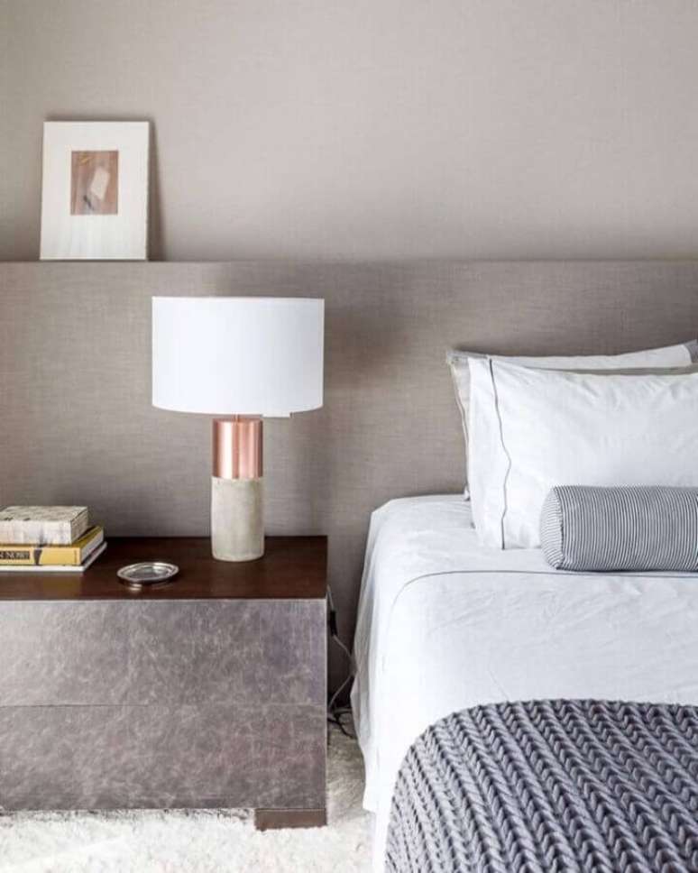 40. Invista em tons claros de cinza para a decoração de quartos pequenos – Foto: Anexo Arquitetura
