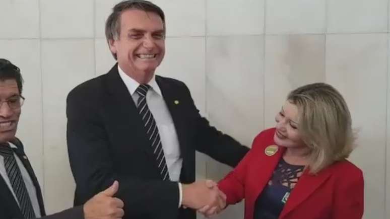 Bolsonaro e Selma se encontram em Brasília em julho de 2018