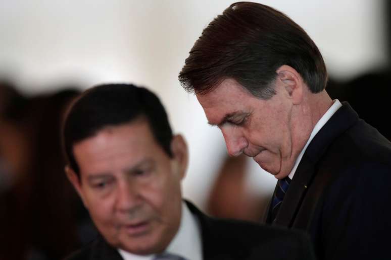 Presidente Jair Bolsonaro e vice-presidente Hamilton Mourão
28/03/2019
REUTERS/Ueslei Marcelino