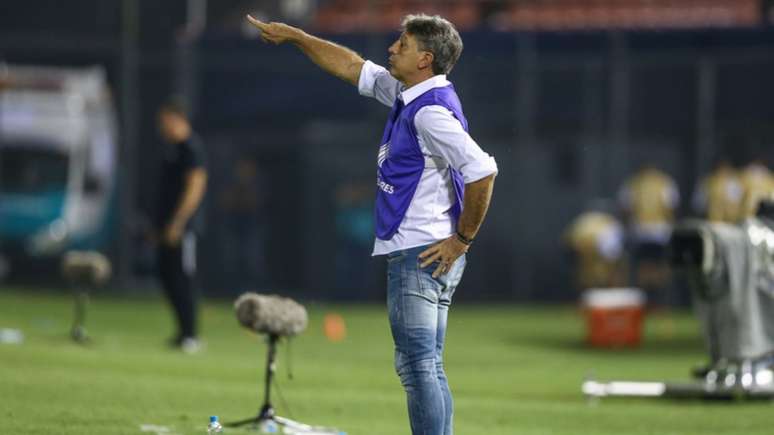 Renato Gaúcho classificou a atuação do Grêmio como brilhante (Foto: LUCAS UEBEL/GREMIO FBPA)