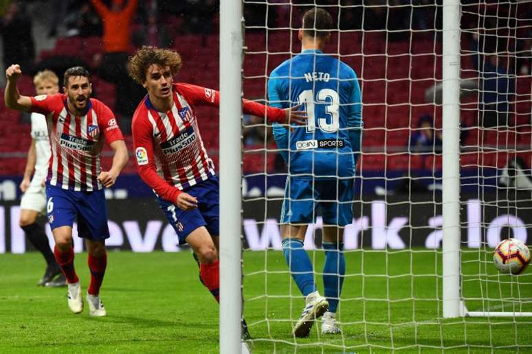 Griezmann marcou o segundo gol dos Colchoneros (Foto: Gabriel Bouys / AFP)