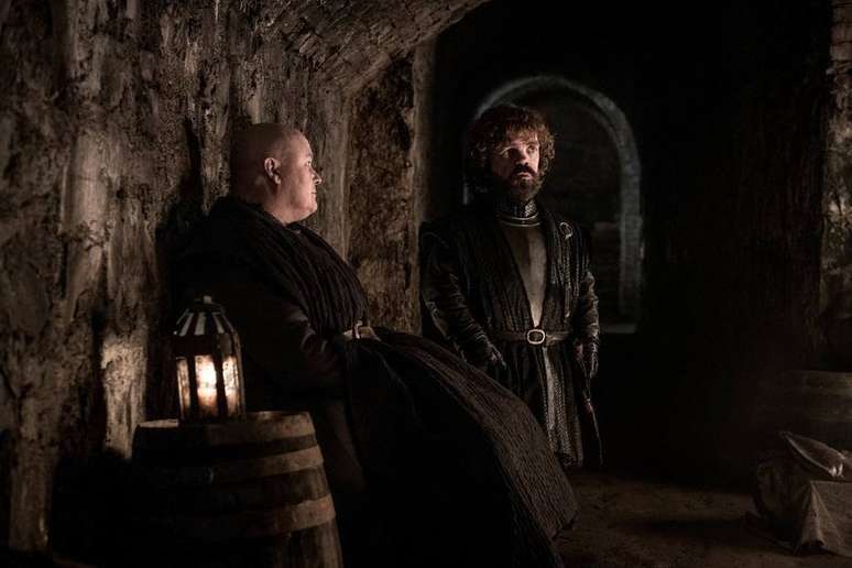 Lorde Varys (Conleth Hill) e Tyrion (Peter Dinklag) no terceiro episódio da última temporada de 'Game of Thrones'