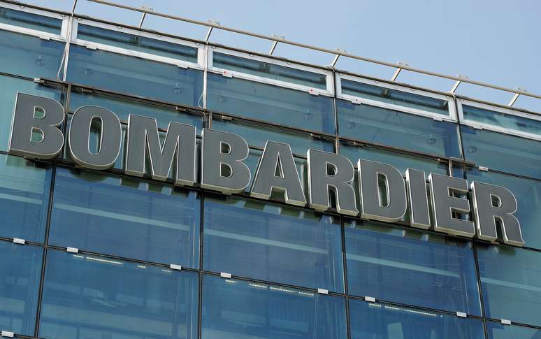 Logotipo da Bombardier visto no edif&iacute;cio da companhia em Zurique, Su&iacute;&ccedil;a. 28/2/2019. REUTERS/Arnd Wiegmann