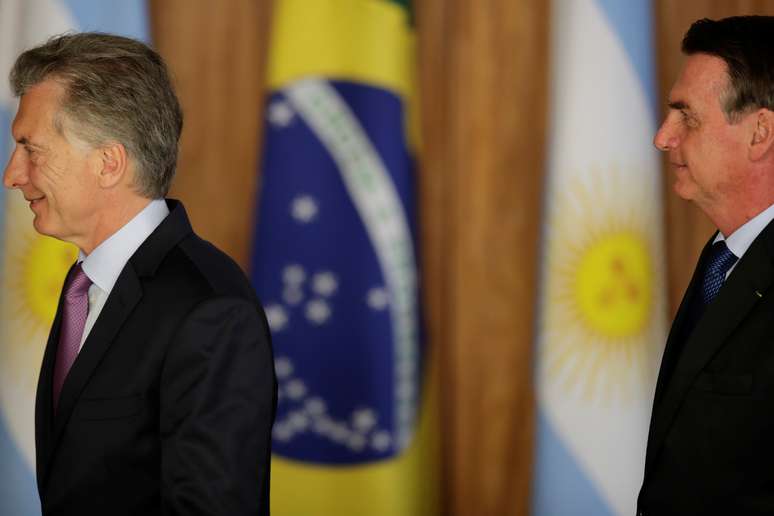 Presidentes da Argentina, Mauricio Macri, e Jair Bolsonaro se reúnem em Brasília
16/01/2019
REUTERS/Ueslei Marcelino