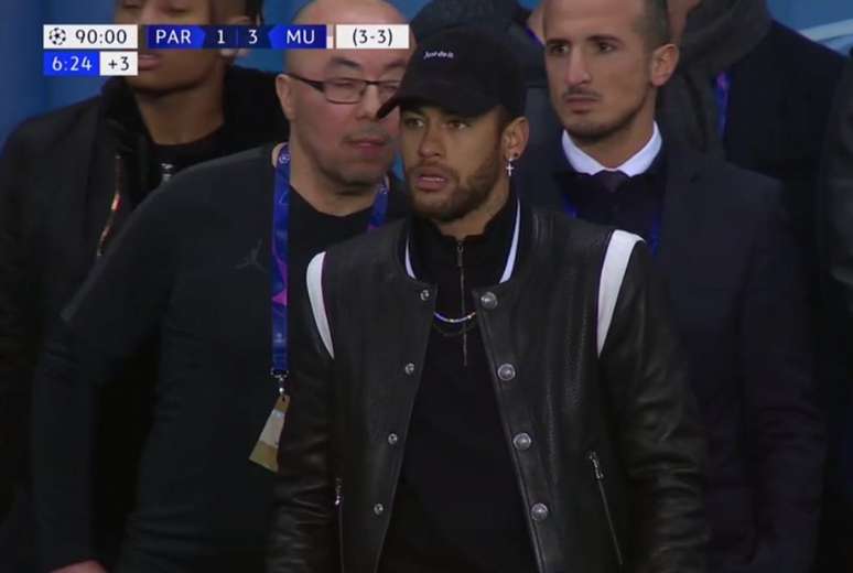 Neymar foi punido com três jogos pela Uefa e só disputa a próxima UCL a partida da quarta rodada (Reprodução)