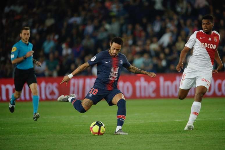 Neymar voltou à campo no último final de semana na partida contra o Monaco (Divulgação)