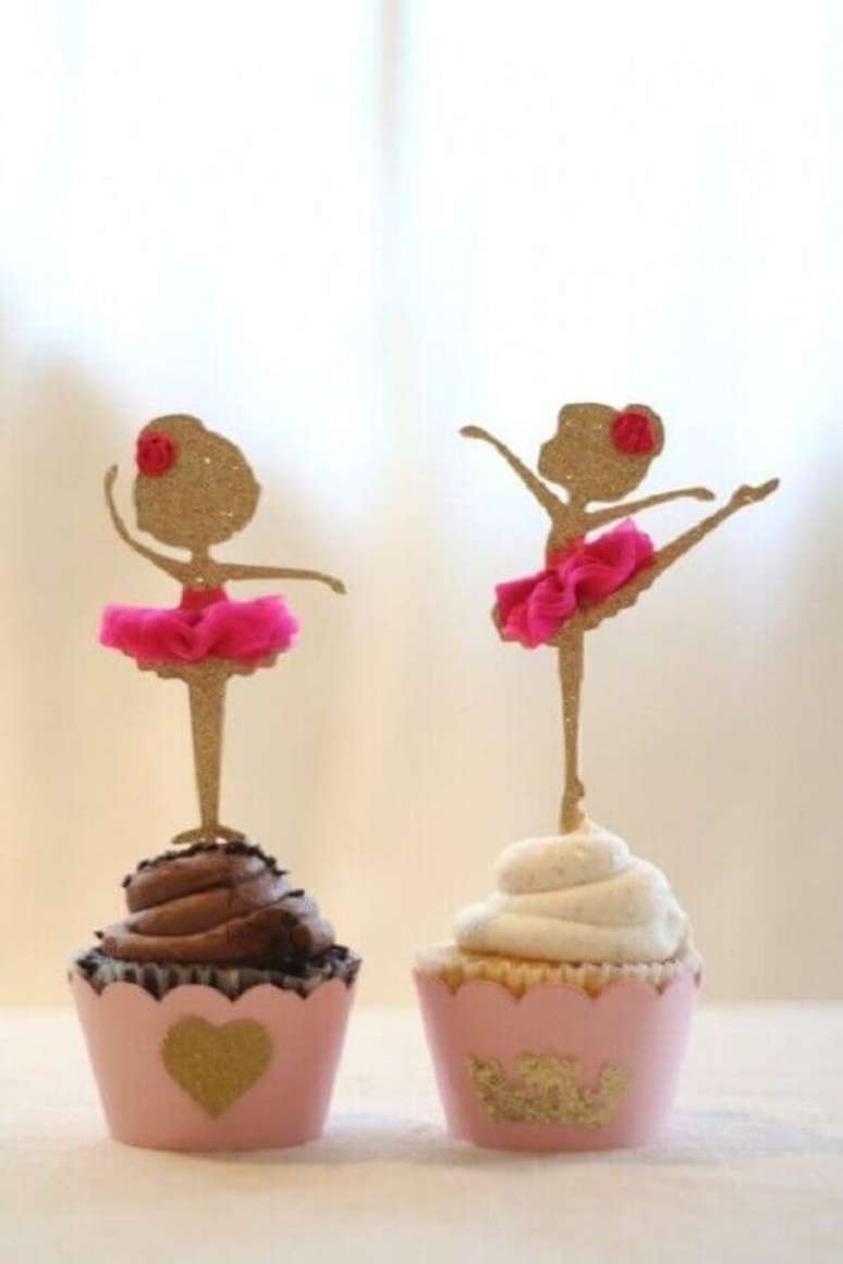 53. Decoração simples e delicada para festa bailarina – Foto: Pinterest