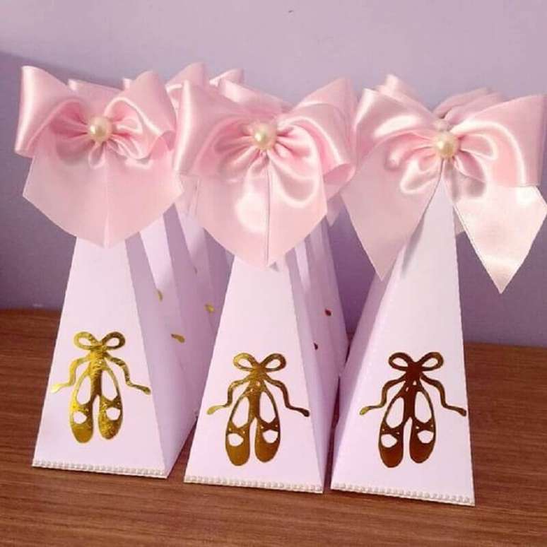 61. Festa infantil bailarina lembrancinhas com uma bela embalagem faz toda a diferen&ccedil;a &ndash; Foto: Gramba
