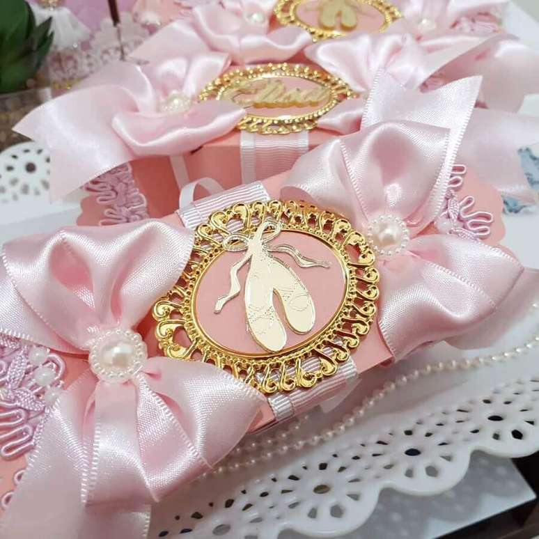 67. Capriche nas embalagens das lembrancinhas na festa bailarina &ndash; Foto: Cintia Frias